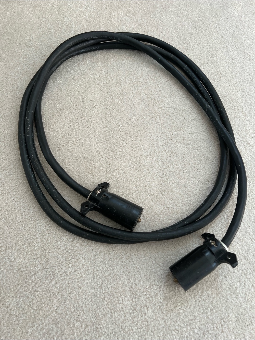 Electrical Cable Connector for Trailer or Camper - 12 ft